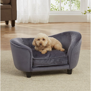 Ultra Plush Snuggle Dog Sofa with Cushion
