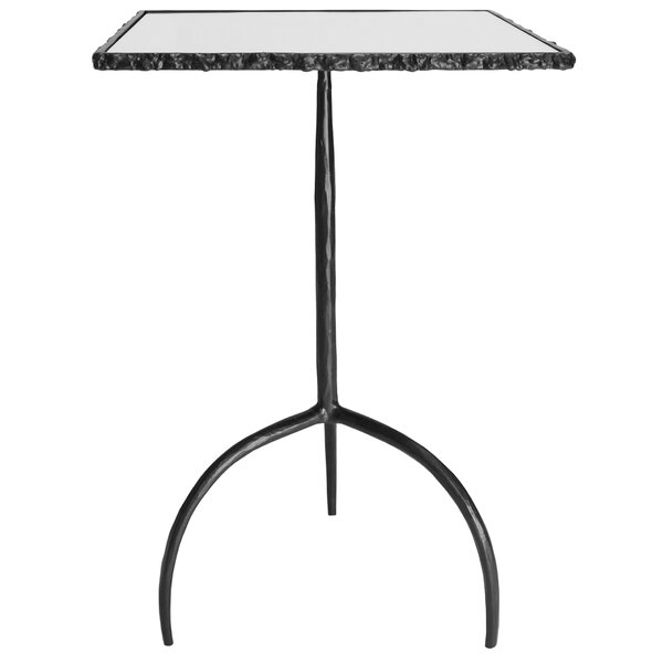 Rough Edge Iron End Table By Worlds Away