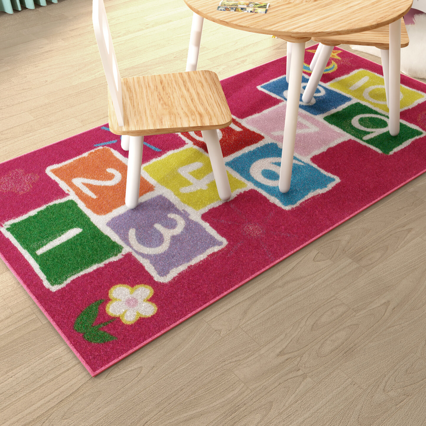 Sass /& Belle Puppy Dog Playtime Rug Kids Bedroom Nursery Home Decor Carpet