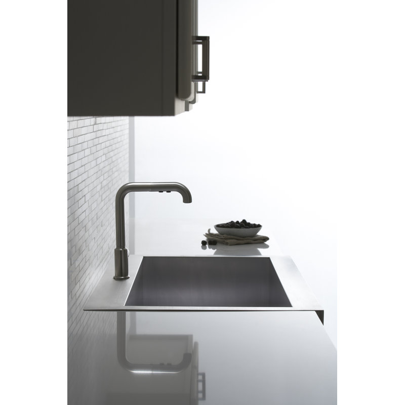 K 3942 1 Na Kohler Vault Top Mount Single Bowl Stainless Steel Kitchen Sink With Shortened Apron Front For 36 Cabinet Reviews Wayfair