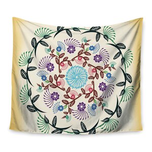 Nature Mandala by Famenxt Wall Tapestry