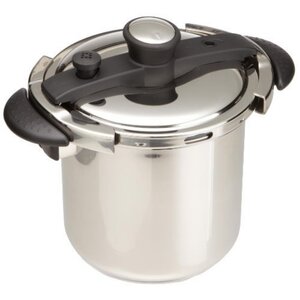 8-Quart Stainless Steel Pressure Cooker with Tri-Ply Bottom