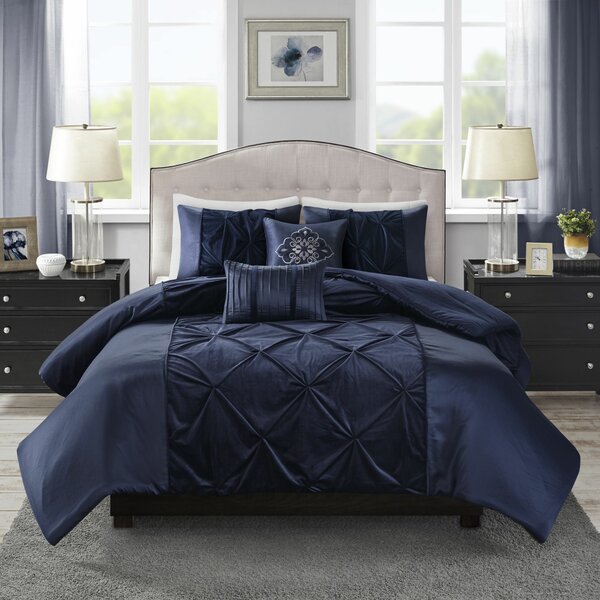 House Of Hampton Corringham Velvet Comforter Set Reviews Wayfair