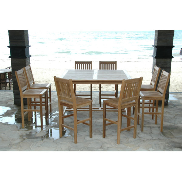 Windsor 9 Piece Teak Bar Height Dining Set by Anderson Teak