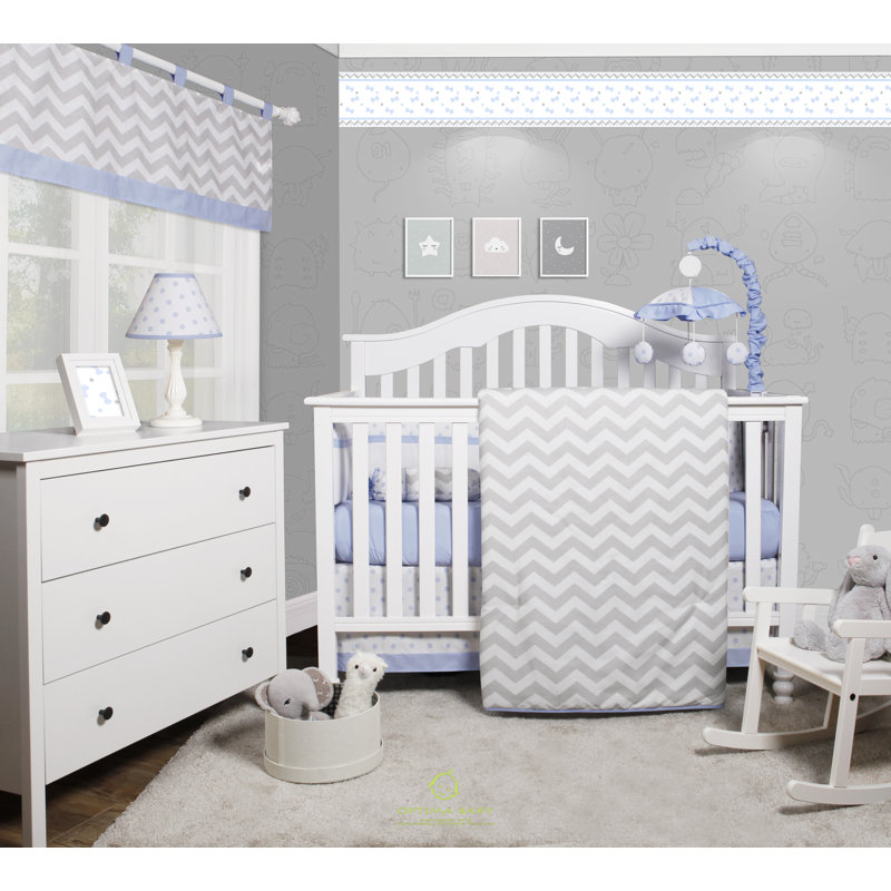 Harriet Bee Beavers Chevron Nursery 6 Piece Crib Bedding Set Beavers Chevron Nursery 6 Piece Crib Bedding Set