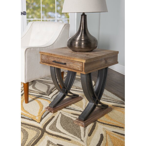 Marina End Table With Storage By Union Rustic