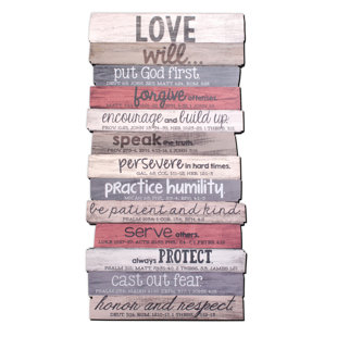 Wooden Words For Wall Wayfair Love Stacked Wood Word Study Wall Décor