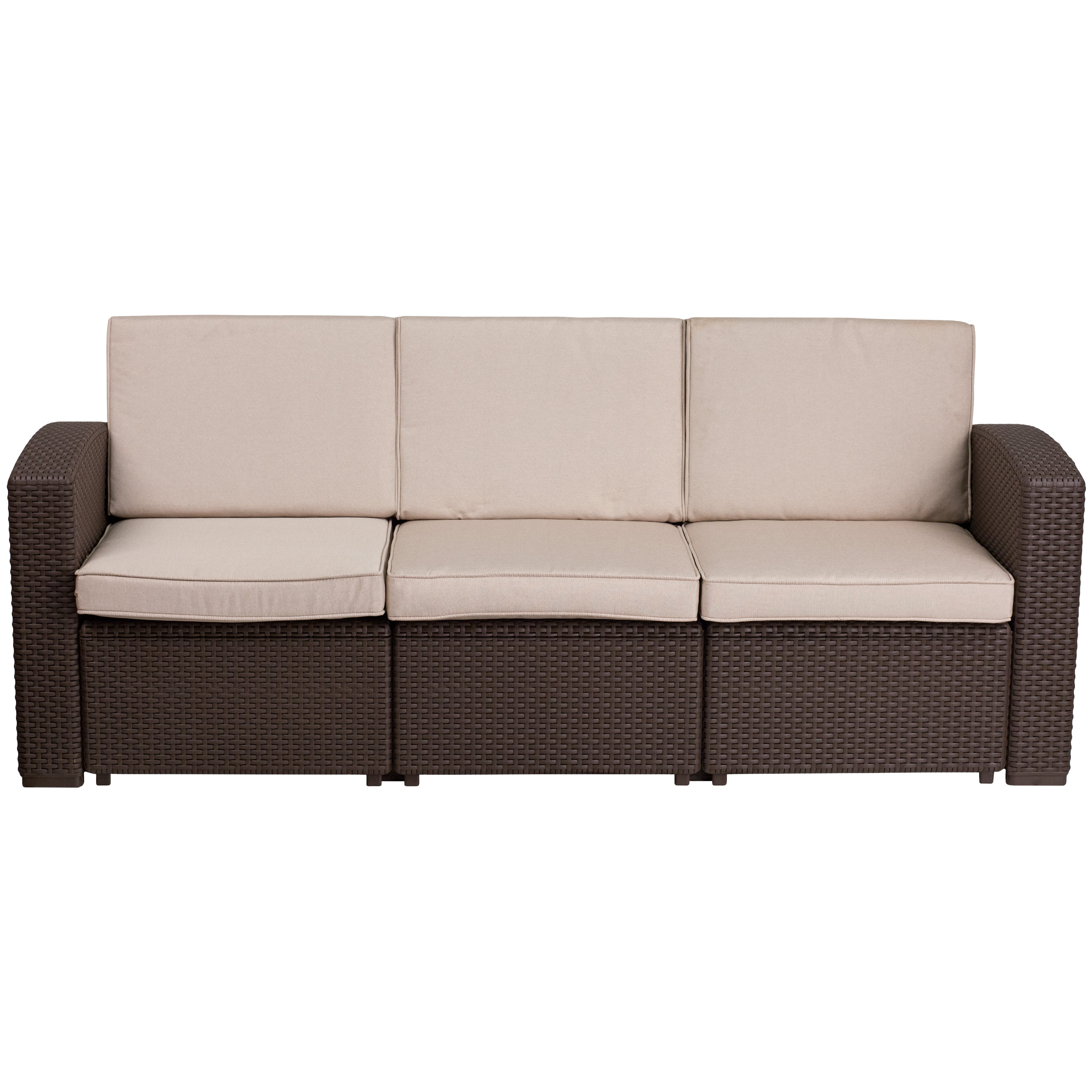 Breakwater Bay Clifford Faux Rattan Sofa With Cushions Reviews Breakwater Bay Clifford Faux Rattan Sofa With Cushions Reviews Wayfair