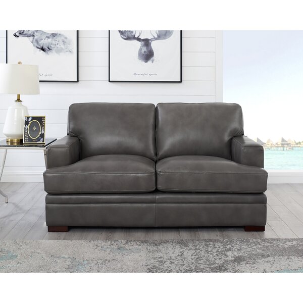 Great Deals Eriksay Leather Loveseat