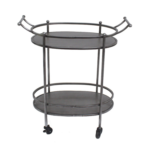 Woodruff Oval Bar Cart By Williston Forge Fresh