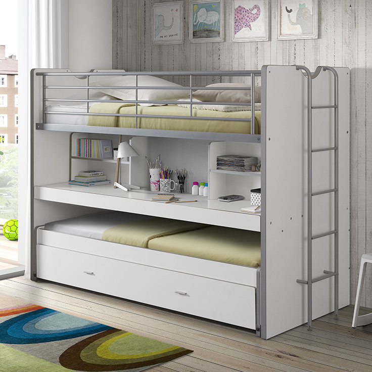 Etagenbett Dewitt Mit Stauraum 90 X 200 Cm