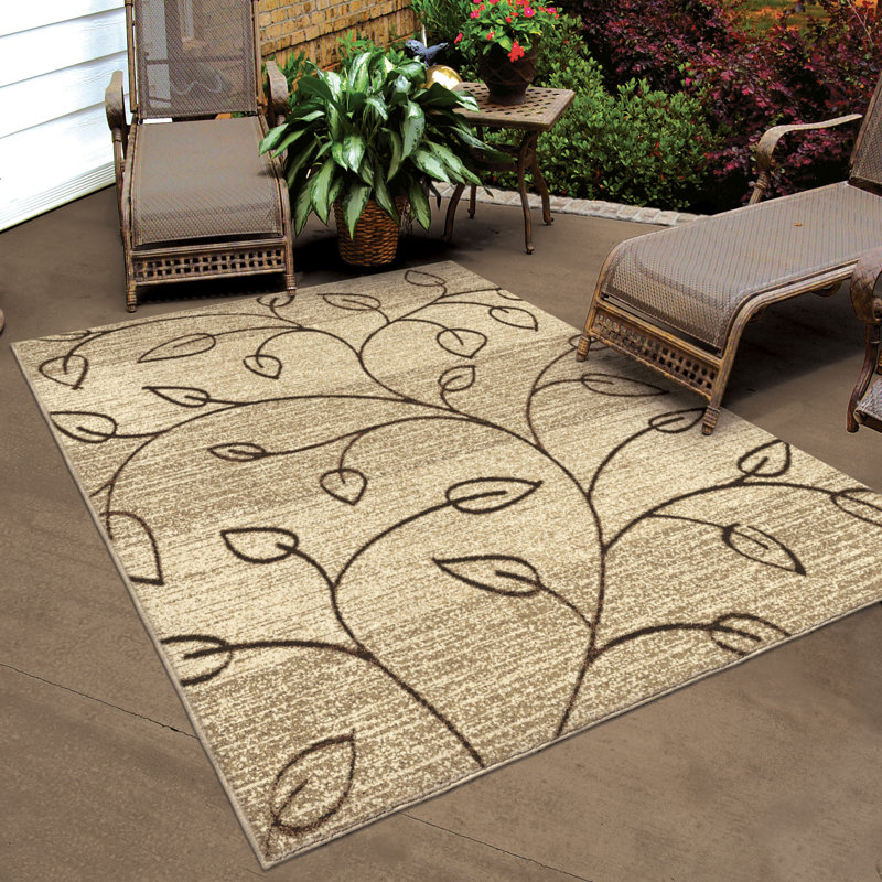 Threadbind Unionville Gold Indoor/Outdoor Area Rug & Reviews Wayfair