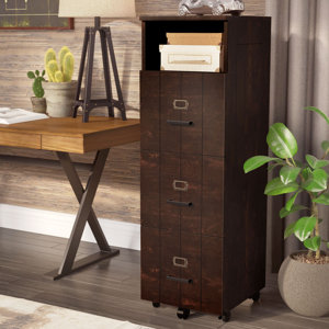 Kaj Industrial 3 Drawer Vertical Filing Cabinet