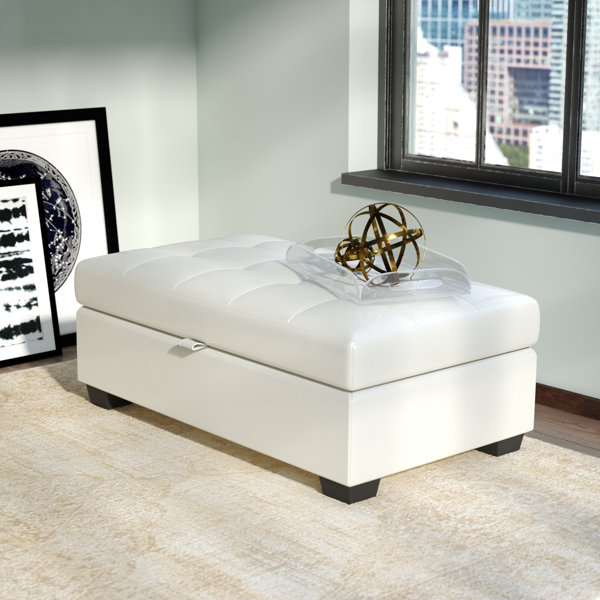 Canter Tufted Storage Ottoman By Wade Logan Amazing