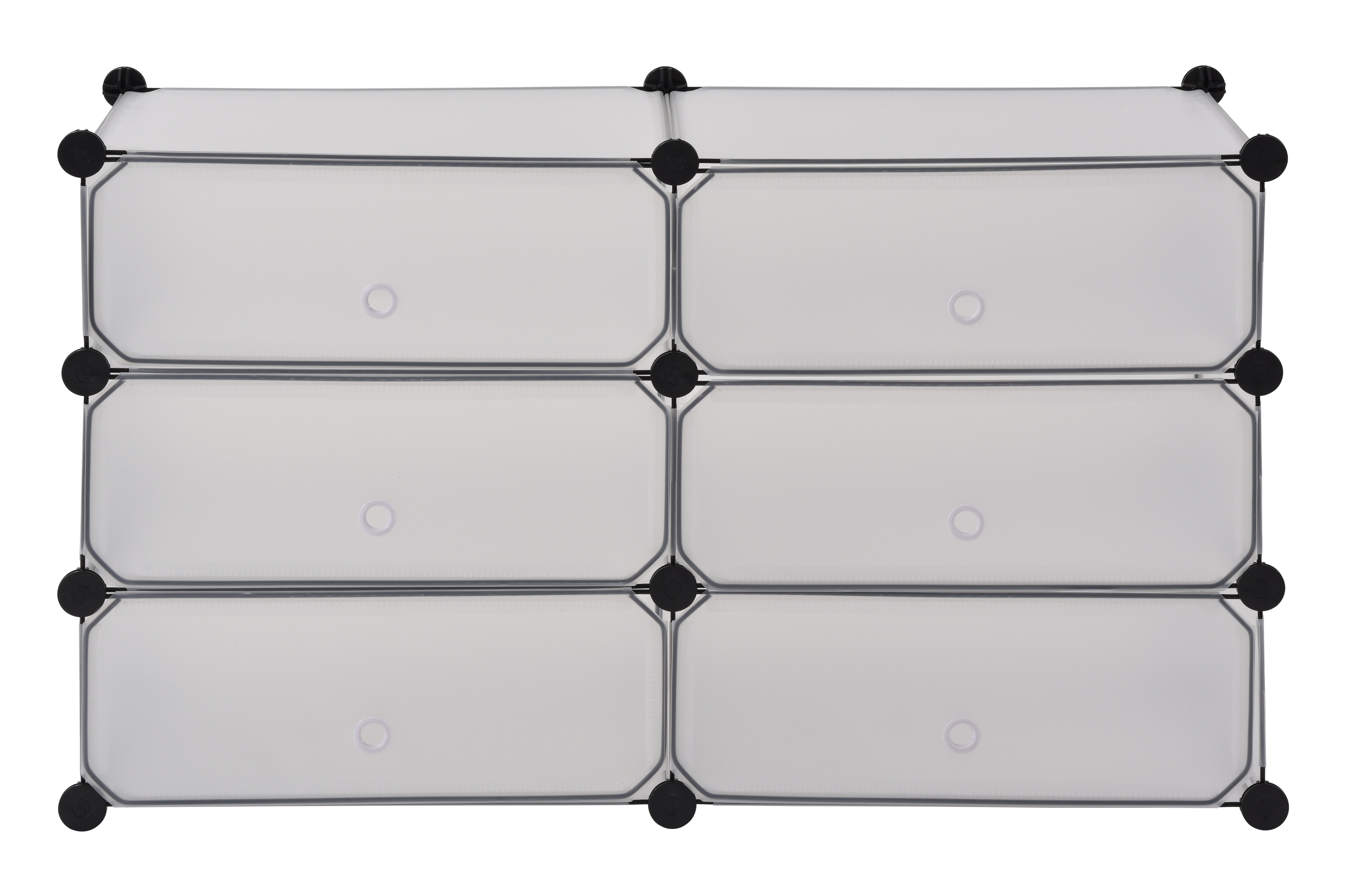 Rebrilliant Modular Cube Storage 12 Pair Stackable Shoe Rack