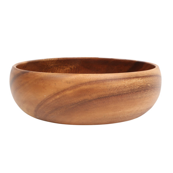 Raspberry Kyoto Salad Bowl Spun Bamboo