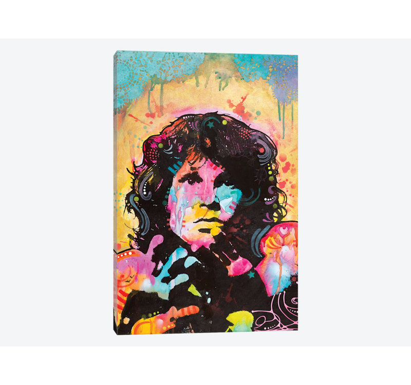East Urban Home Jim Morrison Graphic Art Print On Canvas Wayfair