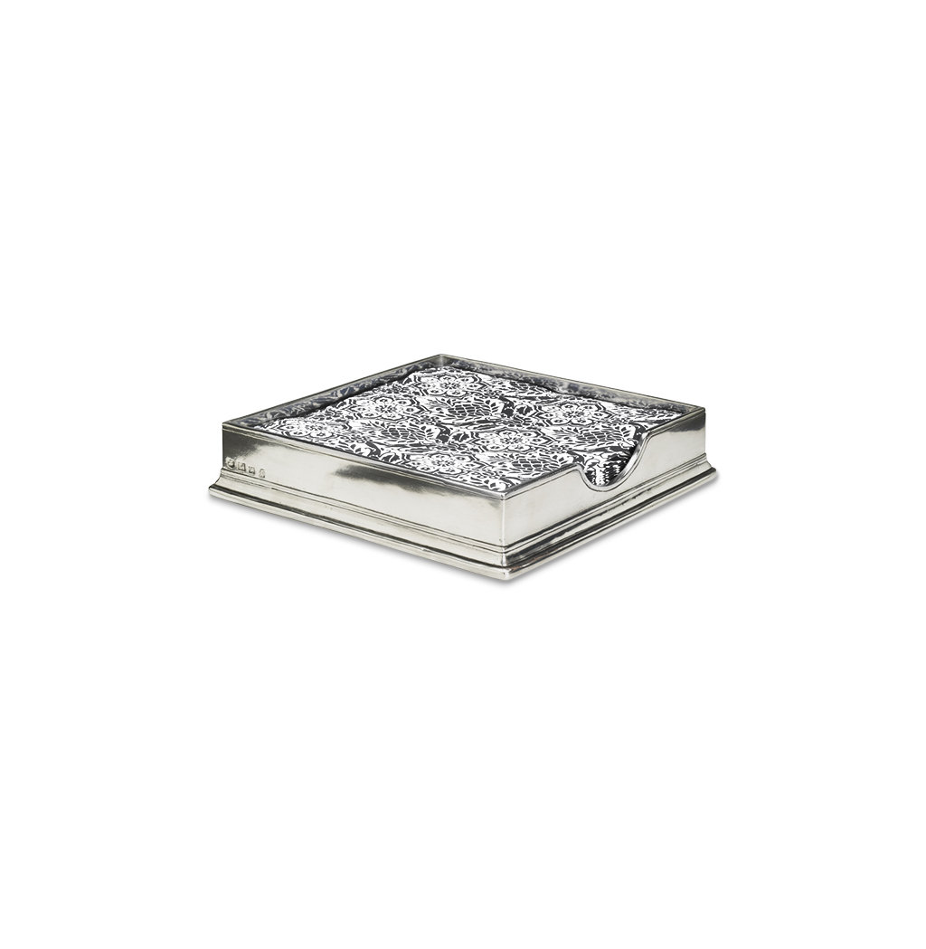 silver napkin box