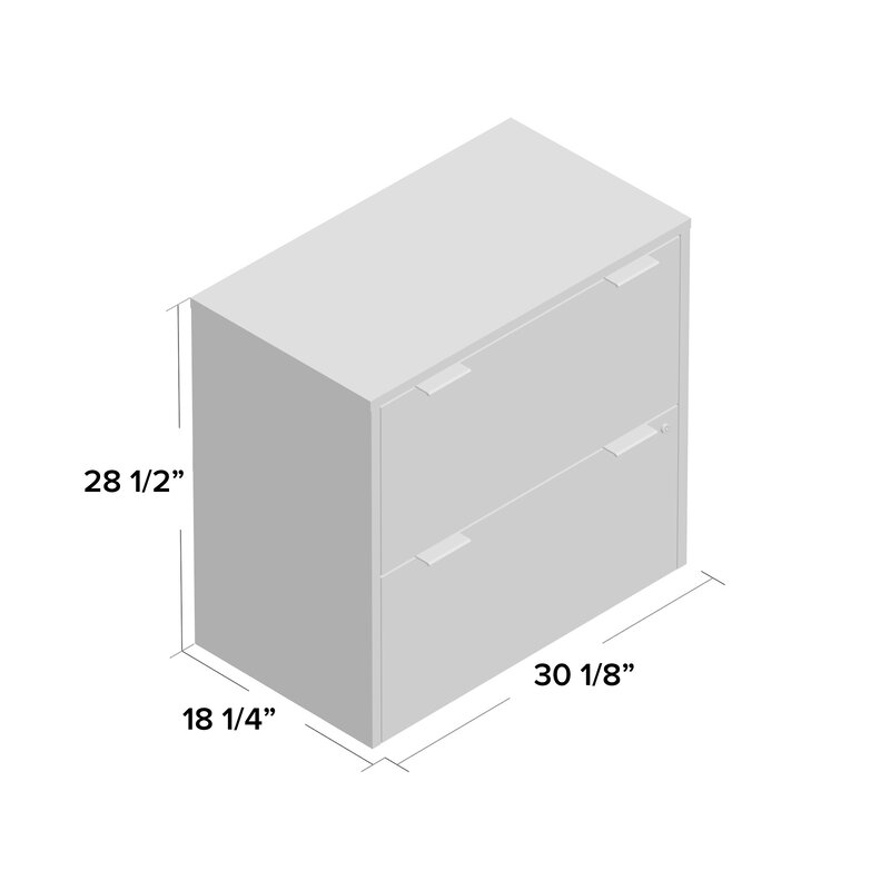 Brayden Studio Prattsburgh 2 Drawer Lateral Filing Cabinet