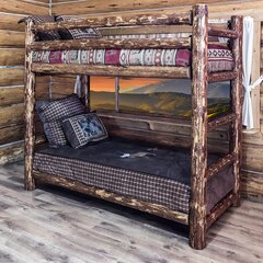 log cabin style bunk beds