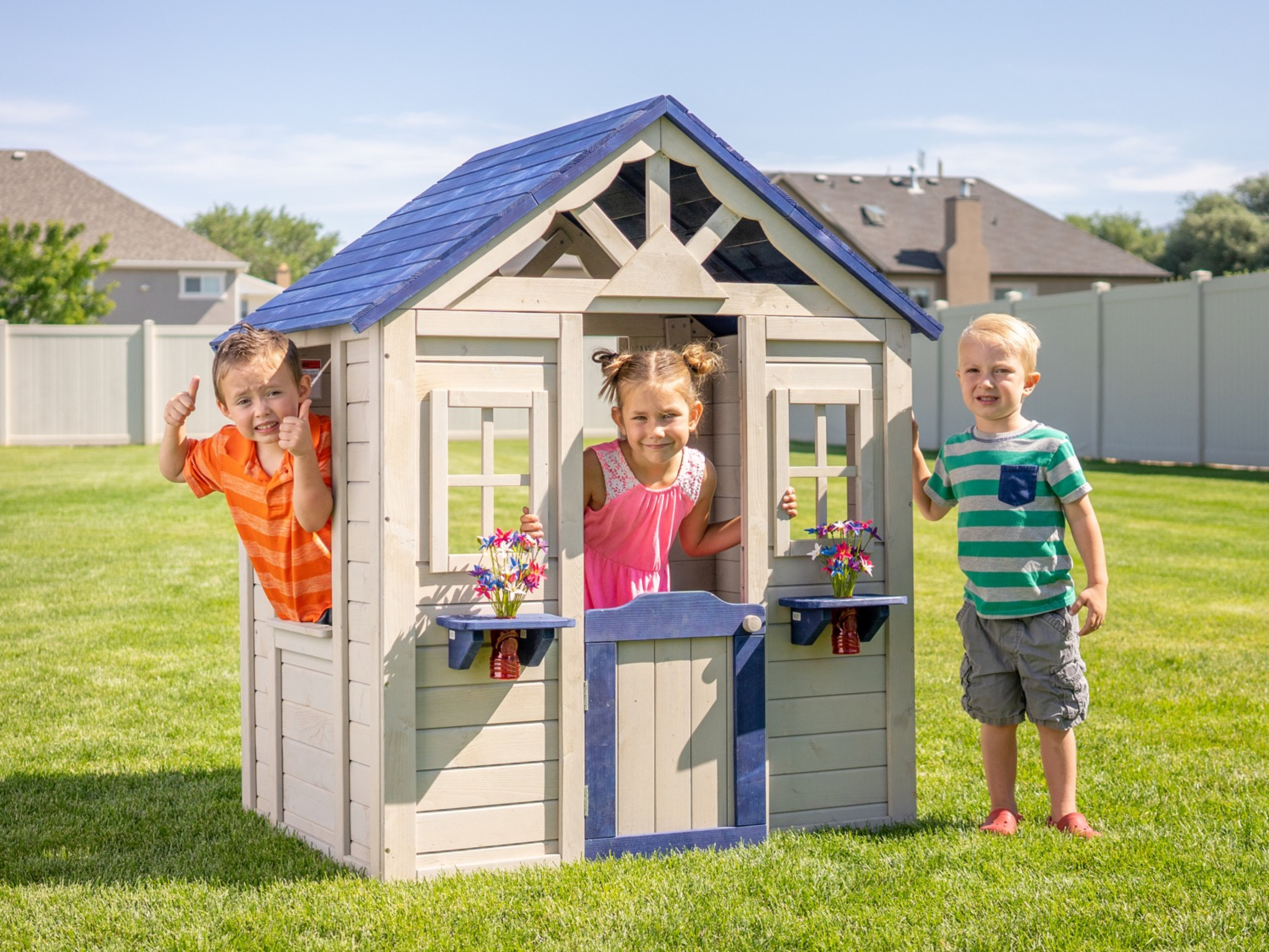 solid wood playhouse
