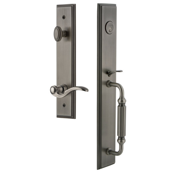 Carré F Grip Dummy Handleset with Bellagio Interior Lever by Grandeur
