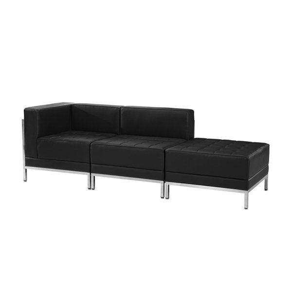 Peyton Office 3 Piece Leather Living Room Set By Orren Ellis Comparison