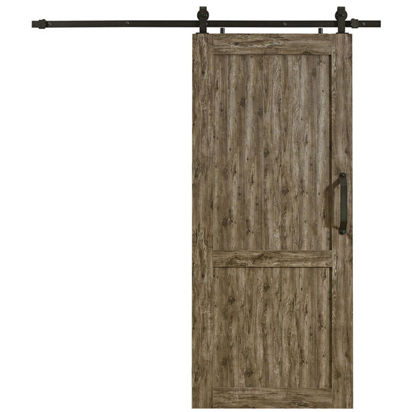 Millbrooke Hollow Panelled Plastic Interior Barn Door by LTL Barn Doors
