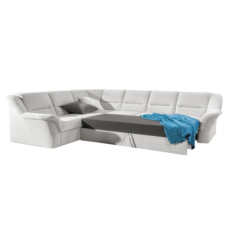 Brayden Studio Apgar Microfiber Sleeper Sectional Wayfair Apgar Microfiber Sleeper Sectional