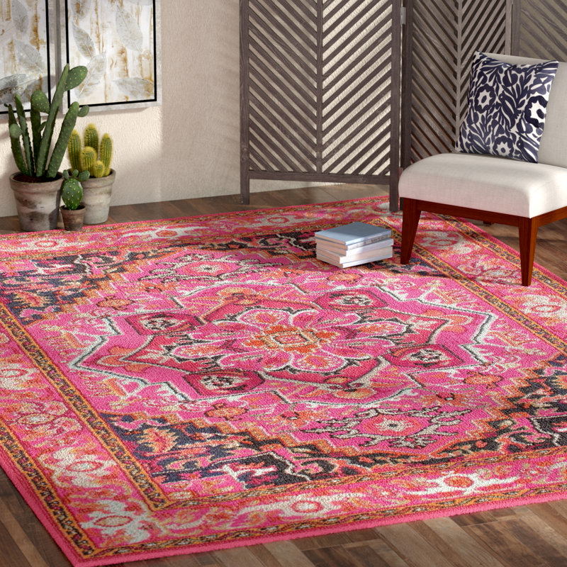 Sidesh Pink Area Rug Reviews Joss Main Sidesh Pink Area Rug