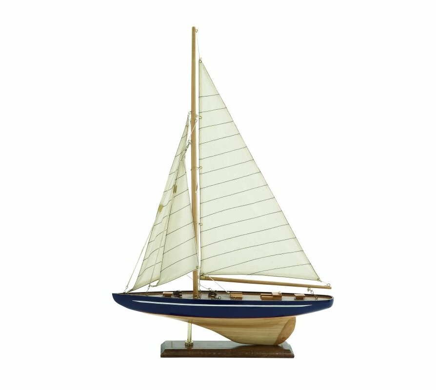 Cole & Grey Wood Model Sailboat & Reviews | Wayfair