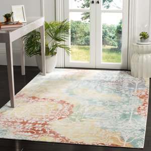 Lulu Blue/Rust Area Rug