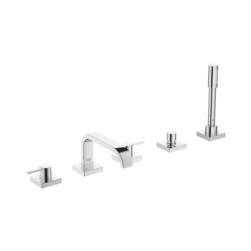 Grohe Allure Two Handle Deck Mounted Roman Tub Faucet With Hand