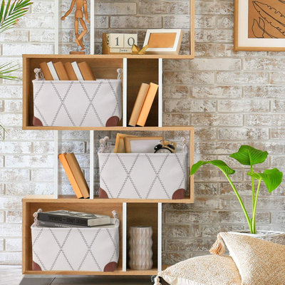 Decorative Fabric Baskets For Shelves Organizing Canvas Baskets For Gifts Empty Storage Baskets For Toys Clothes Towels Rectangle Shelf Baskets Decorative Fabric Baskets For Shelves Organizing Canvas Baskets For Gifts Empty Storage Baskets For Toys Clothes Towels Rectangle Shelf Baskets