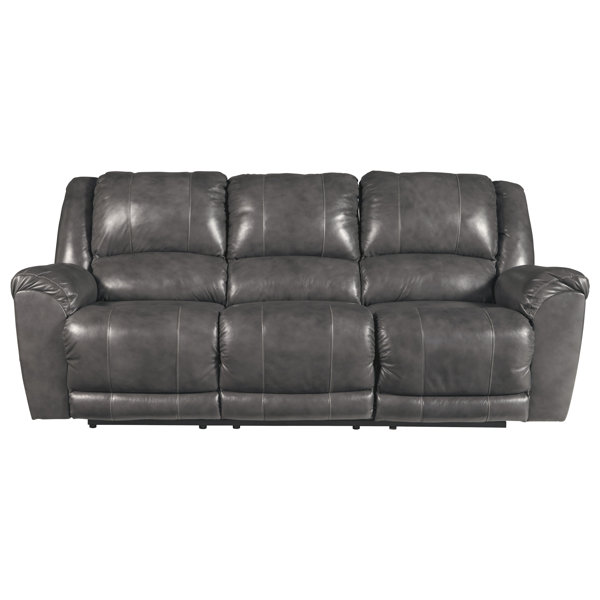 Waterloo Leather Reclining Sofa by Darby Home Co