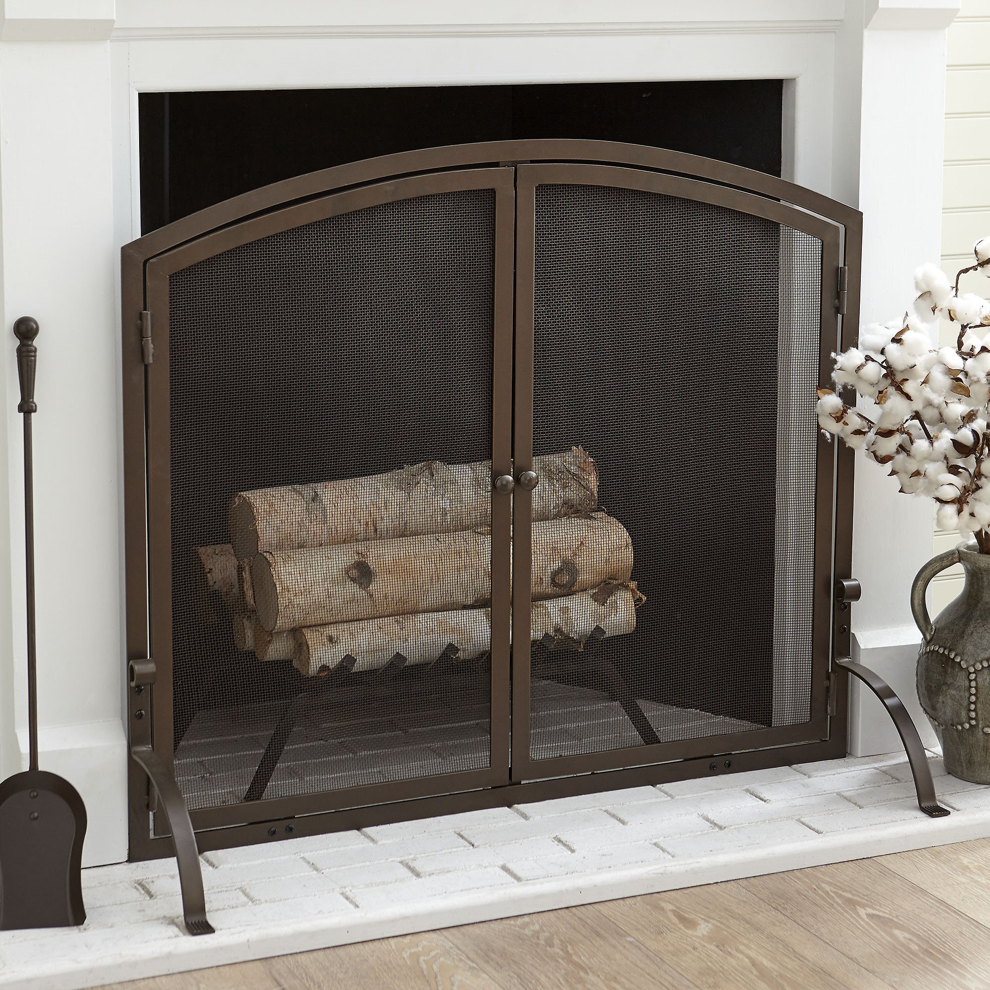 Birch Lane Heritage Chambers Single Panel Steel Fireplace Screen Birch Lane Heritage Chambers Single Panel Steel Fireplace Screen Reviews