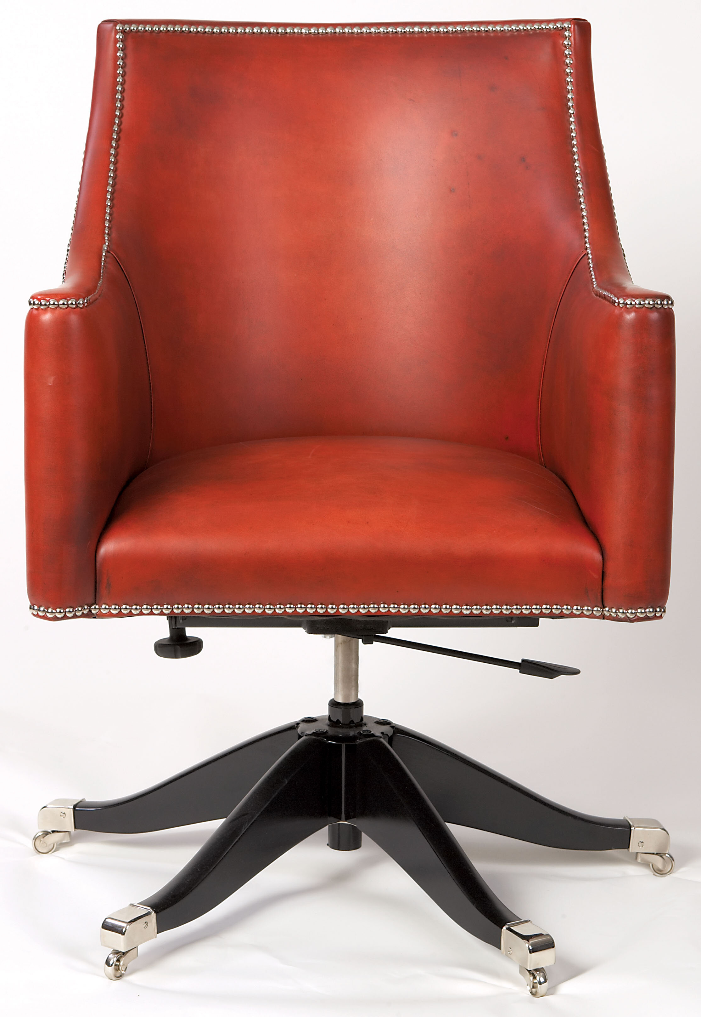 Rosalind Wheeler Alani Mid Back Leather Desk Chair Wayfair Co Uk