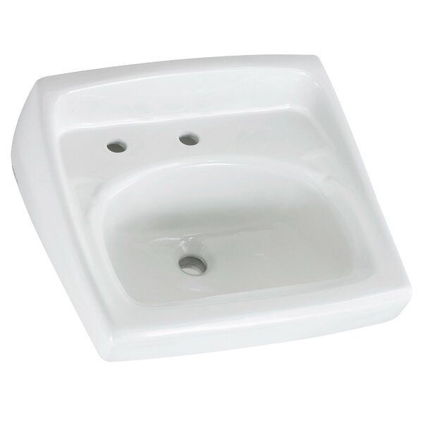 Lucerne Ceramic 21 Wall Mount Bathroom Sink with Overflow by American Standard