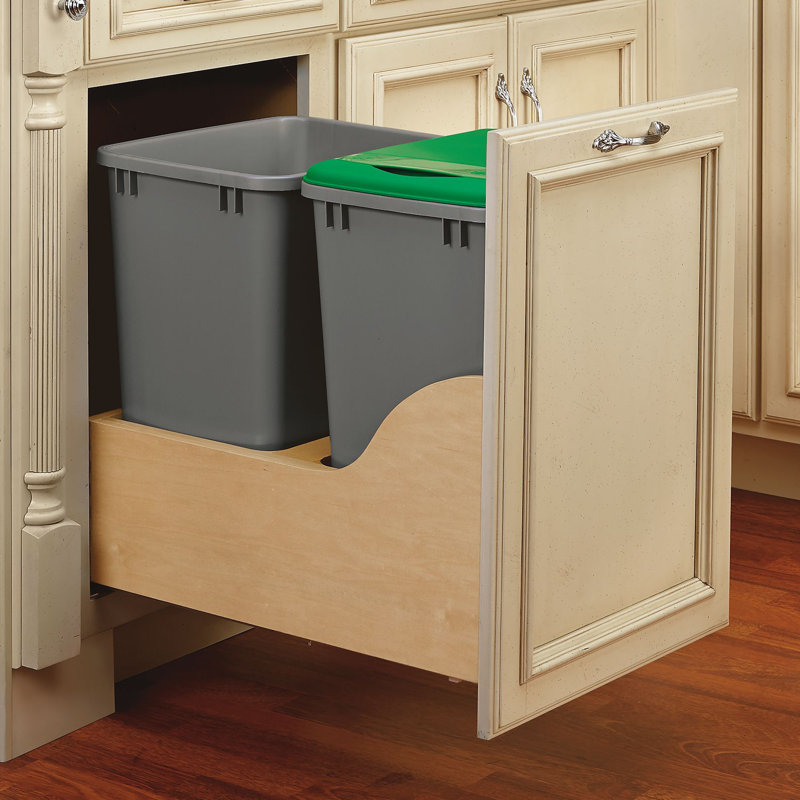 RevAShelf Double Pull out Trash Can & Reviews Wayfair