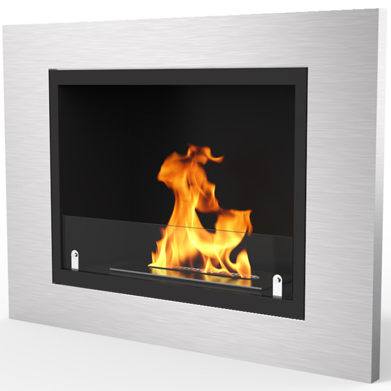 Orren Ellis Loyd Ventless Recessed Wall Mounted Bio Ethanol