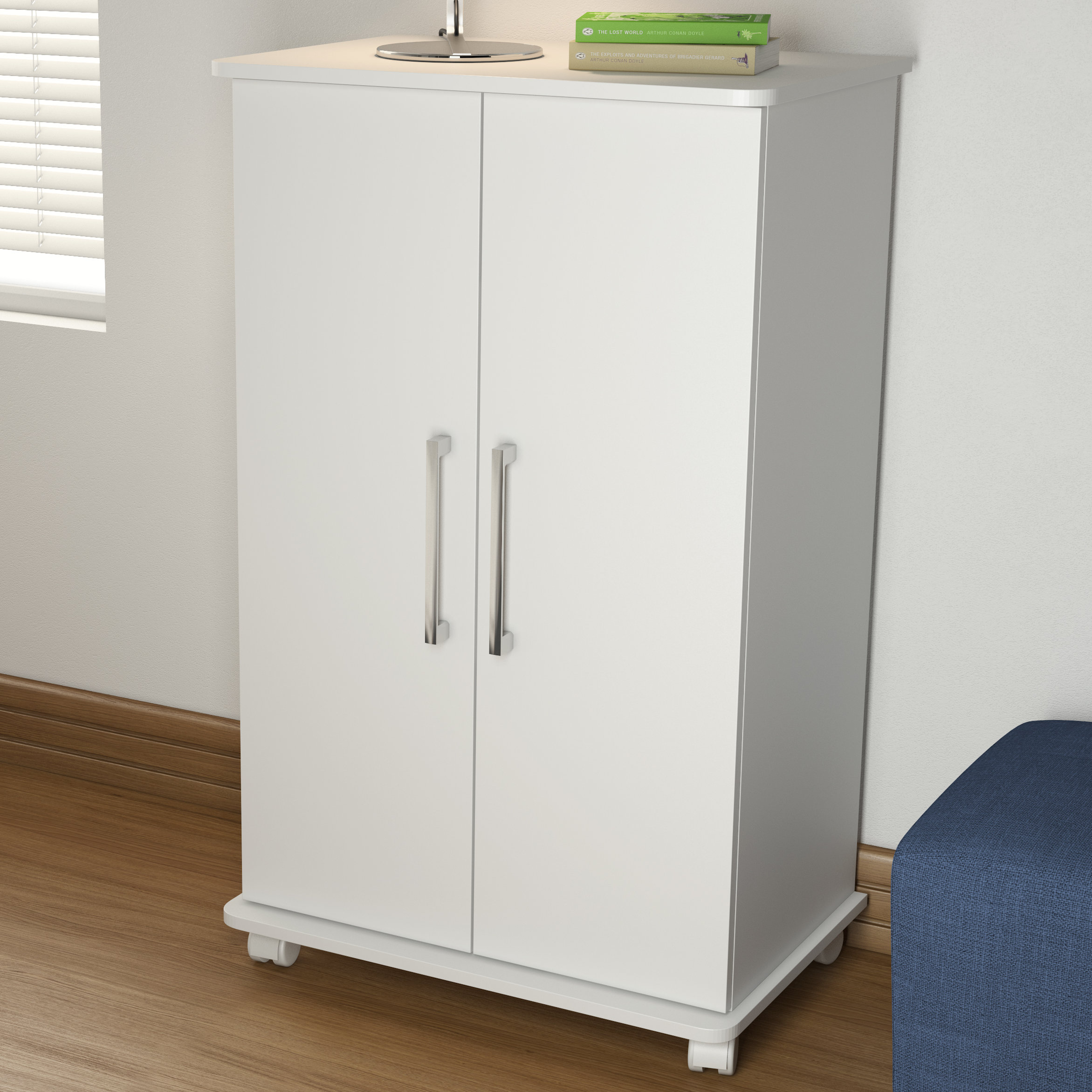 Rebrilliant Mobile 18 Pair Shoe Storage Cabinet Reviews Wayfair