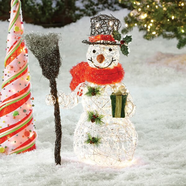 Snowman Christmas Decoration with Clear Lights by August Grove