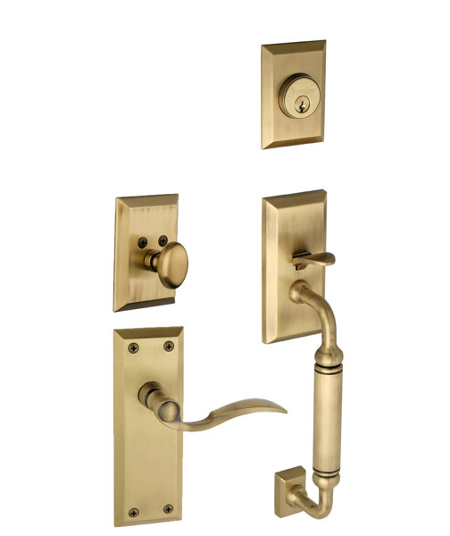 Fifth Avenue S-Grip Left Hand Door Lever by Grandeur
