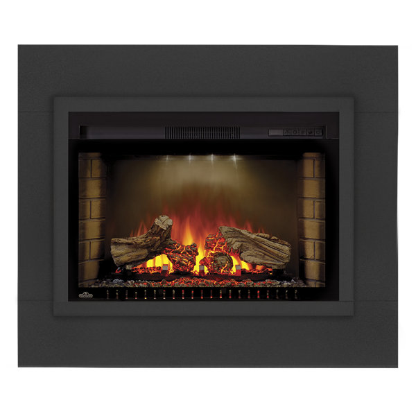 Cinema™ Series Log Set Built In Wall Mount Electric Fireplace Insert by Napoleon