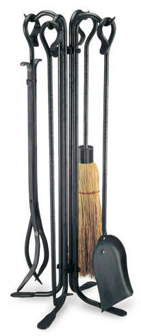 Vintage 5 Piece Fireplace Tool Set by Pilgrim Hearth