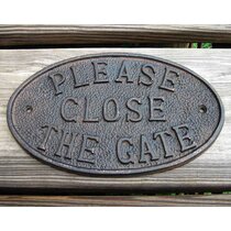 "KEEP OUT" HOUSE DOOR PLAQUE WALL/GATE SIGN GARDEN KEEP UNWANTED VISITORS AWAY 