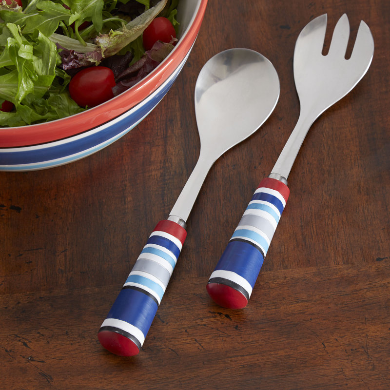 Birch Lane™ Beachwood 2 Piece Salad Servers Set & Reviews Wayfair