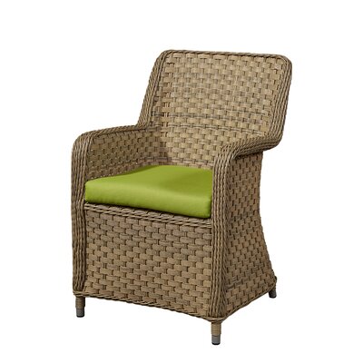 Wildon Home Arm Chair With Cushion Fabric Canvas Navy