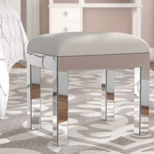 Vanity Stools You Ll Love Wayfair Emerita Solid Vanity Stool