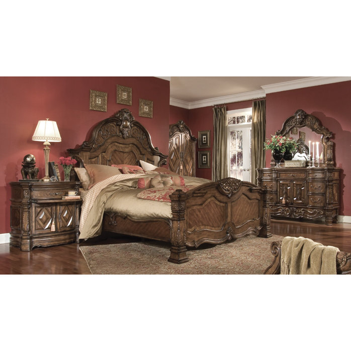 Michael Amini Windsor Court Panel Customizable Bedroom Set ... Michael Amini Windsor Court Panel Customizable Bedroom Set ...